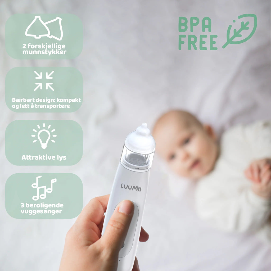 Elektrisk nesesuger for baby