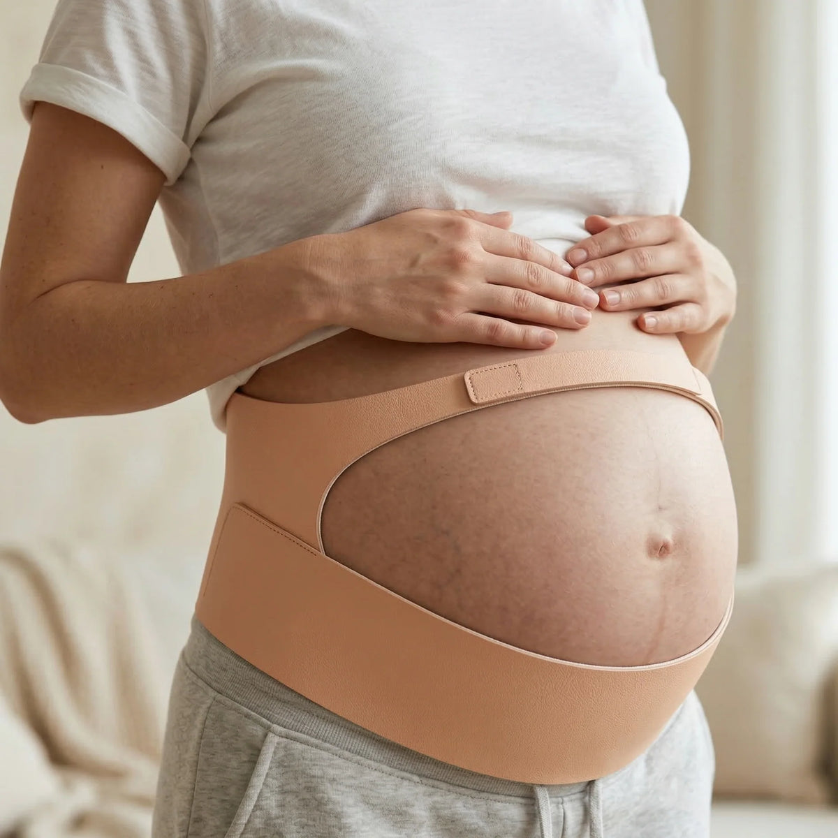 Støttebelte for gravide – Ergonomisk magebelte med ryggstøtte